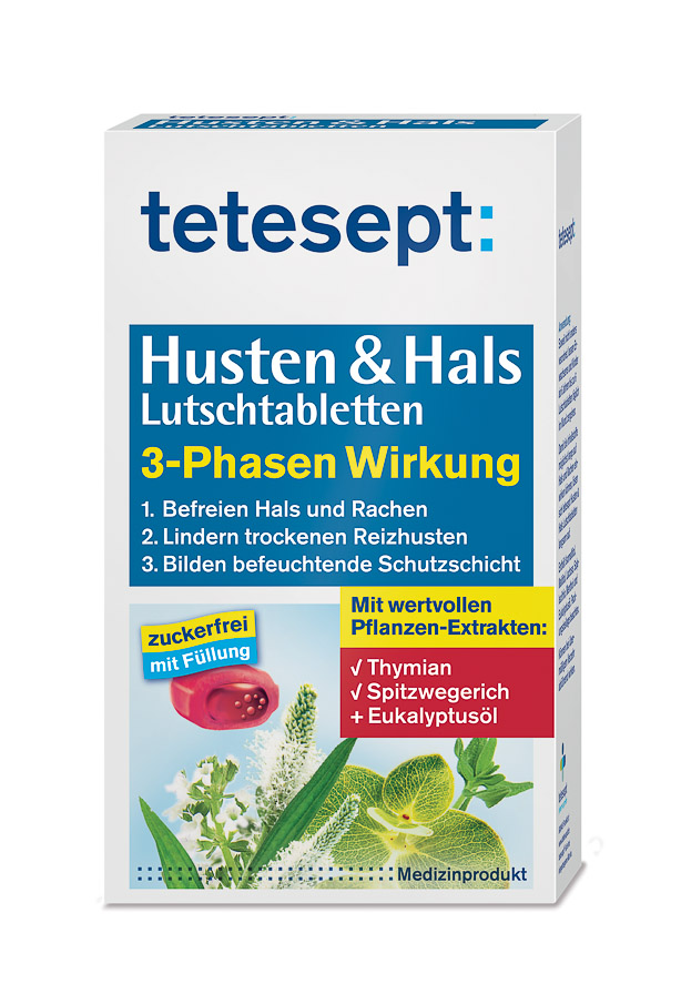 tetesept Husten & Hals 3 Phasen Lutschtabletten 20 Stk