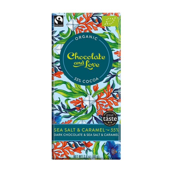 Chocolate & Love Dark Sea Salt Caramel 55% Kakao