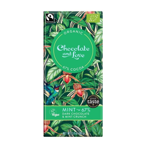 Chocolate & Love Dark Mint 67% Kakao