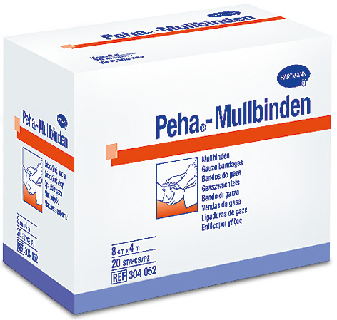 Hartmann Peha&reg;-Mullbinden 10 cm, 4 m lang, einzeln verpackt