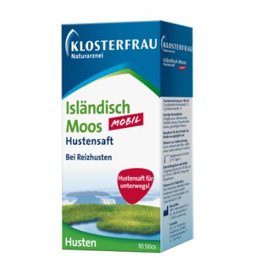 Klosterfrau Isländisch Moos Hustensaft Mobil 10 x 10 Sticks