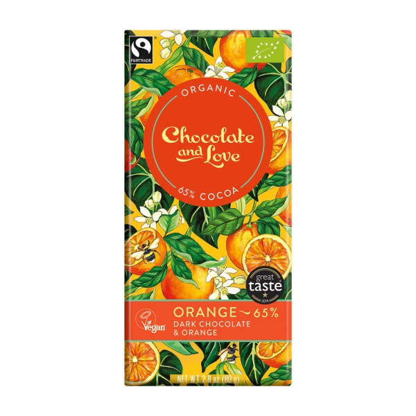 Chocolate & Love Dark Orange 65% Kakao