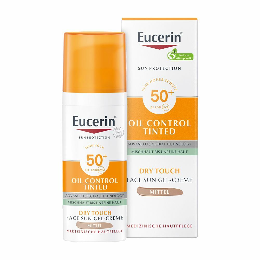 Eucerin Oil Control Sun Gel-Creme Ultra Getönt LSF 50+