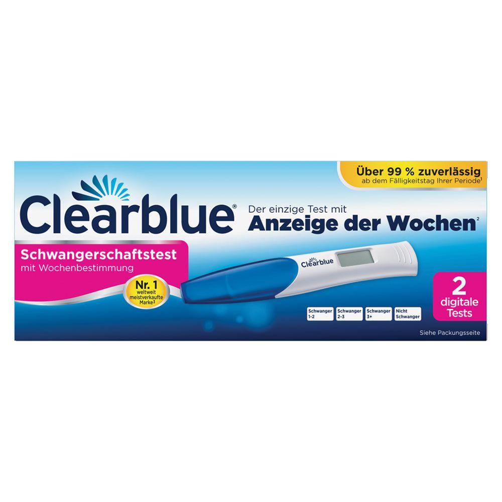 CLEARBLUE Schwangerschaftstest mit Wochenbestimmung