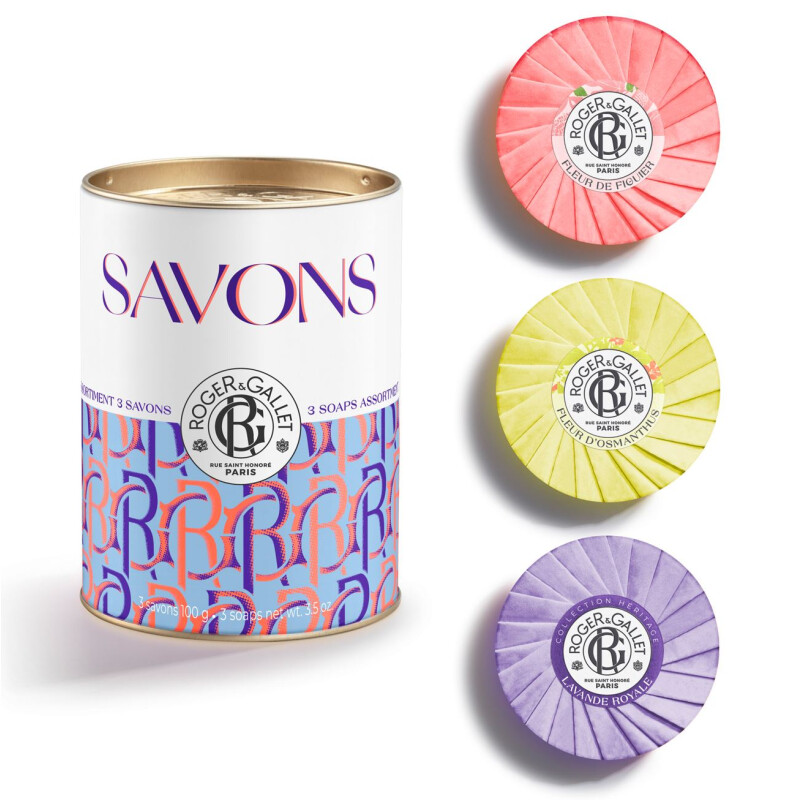 Roger & Gallet Seife TRIO Fleur de Figuier/Fleur D'Osmanthus/Lavande Royale