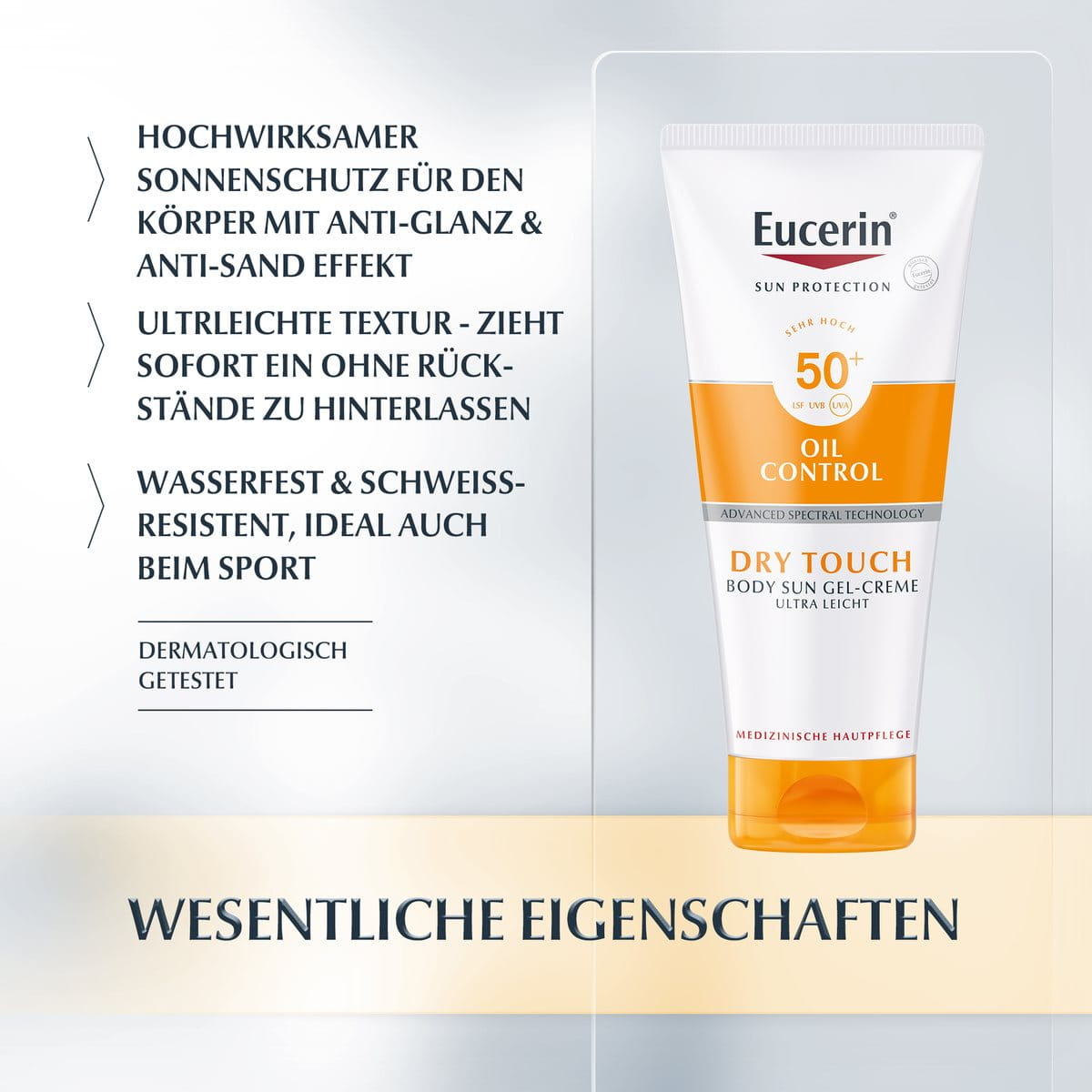 Eucerin Oil Control Body Sun Gel-Creme Ultra Leicht LSF 50+